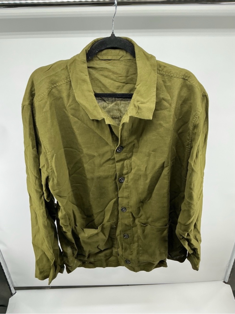 100% European Linen Chore Jacket